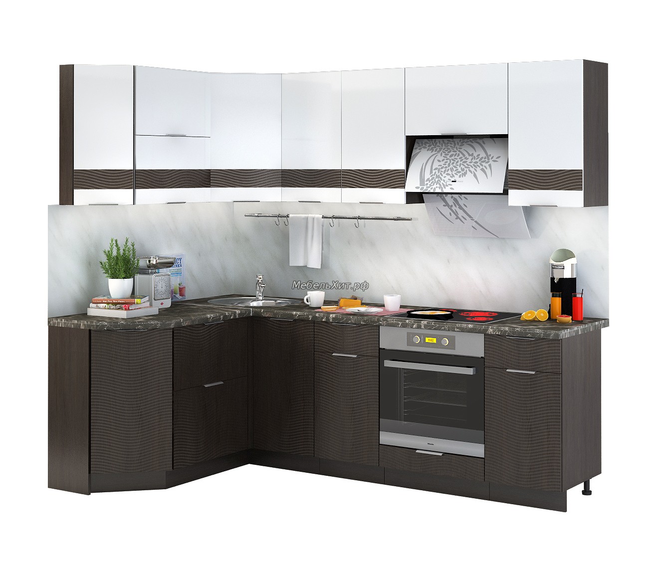 Кликните для увеличения изображения Кухня Терра 1500*2400 Волна